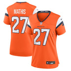 Damarri Mathis Denver Broncos Nike Women's Team Game Jersey -  Orange