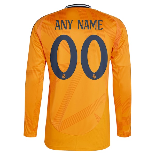 Los Merengues adidas 2024/25 Away Replica Custom Jersey - Orange