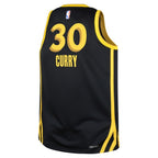 Stephen Curry Golden State Warriors Nike Youth  Swingman Replica Jersey - City Edition - Black