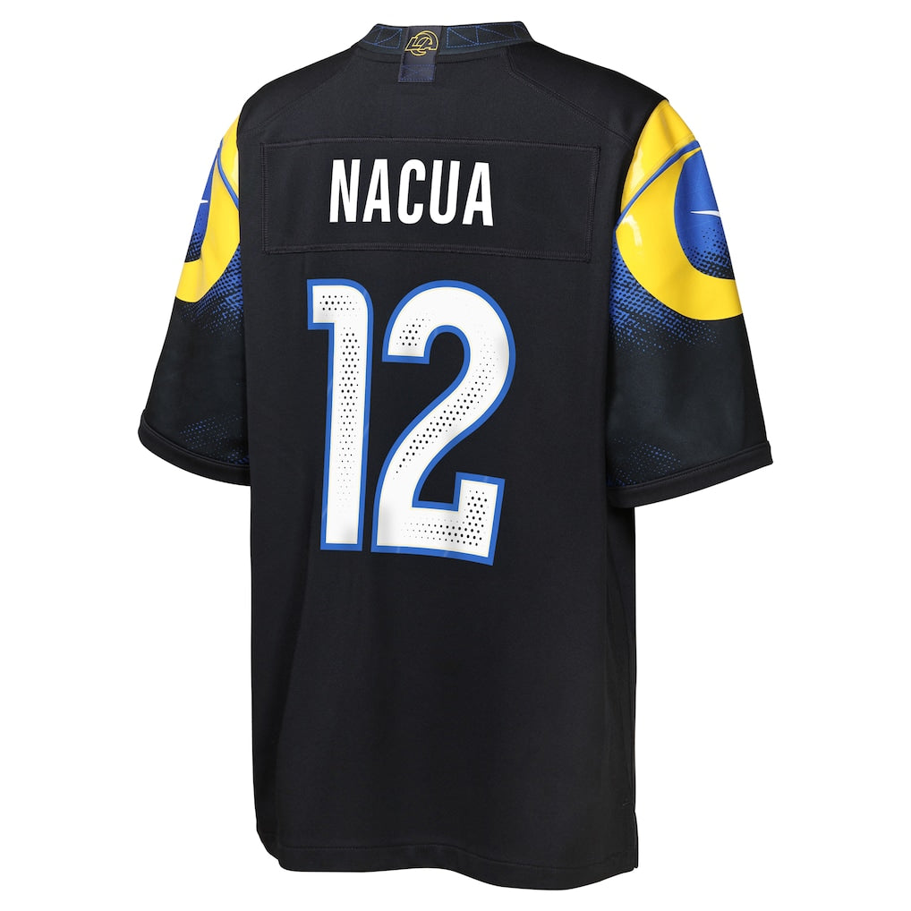 Puka Nacua Los Angeles Rams Nike 2025 Youth Rivalries Collection Limited Jersey - Midnight Blue