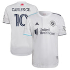 Carles Gil New England Revolution adidas 2022 Secondary Authentic Player Jersey - White