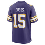 Joshua Dobbs Minnesota Vikings Nike Alternate Game Jersey - Purple