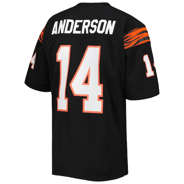 Ken Anderson Cincinnati Bengals 1981 Authentic Throwback Retired Player Jersey - Black