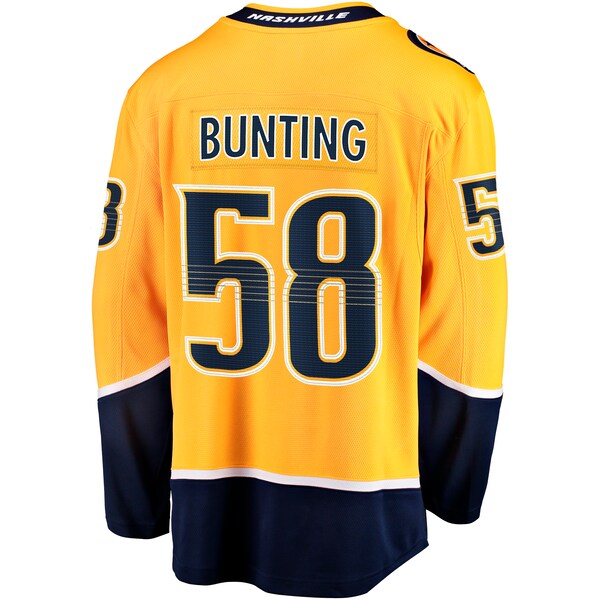 Michael Bunting Nashville Predators  Home Breakaway Jersey - Gold