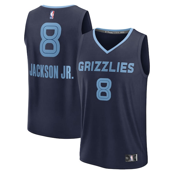 Jaren Jackson Jr. Memphis Grizzlies  Youth Fast Break Replica Jersey - Navy - Icon Edition