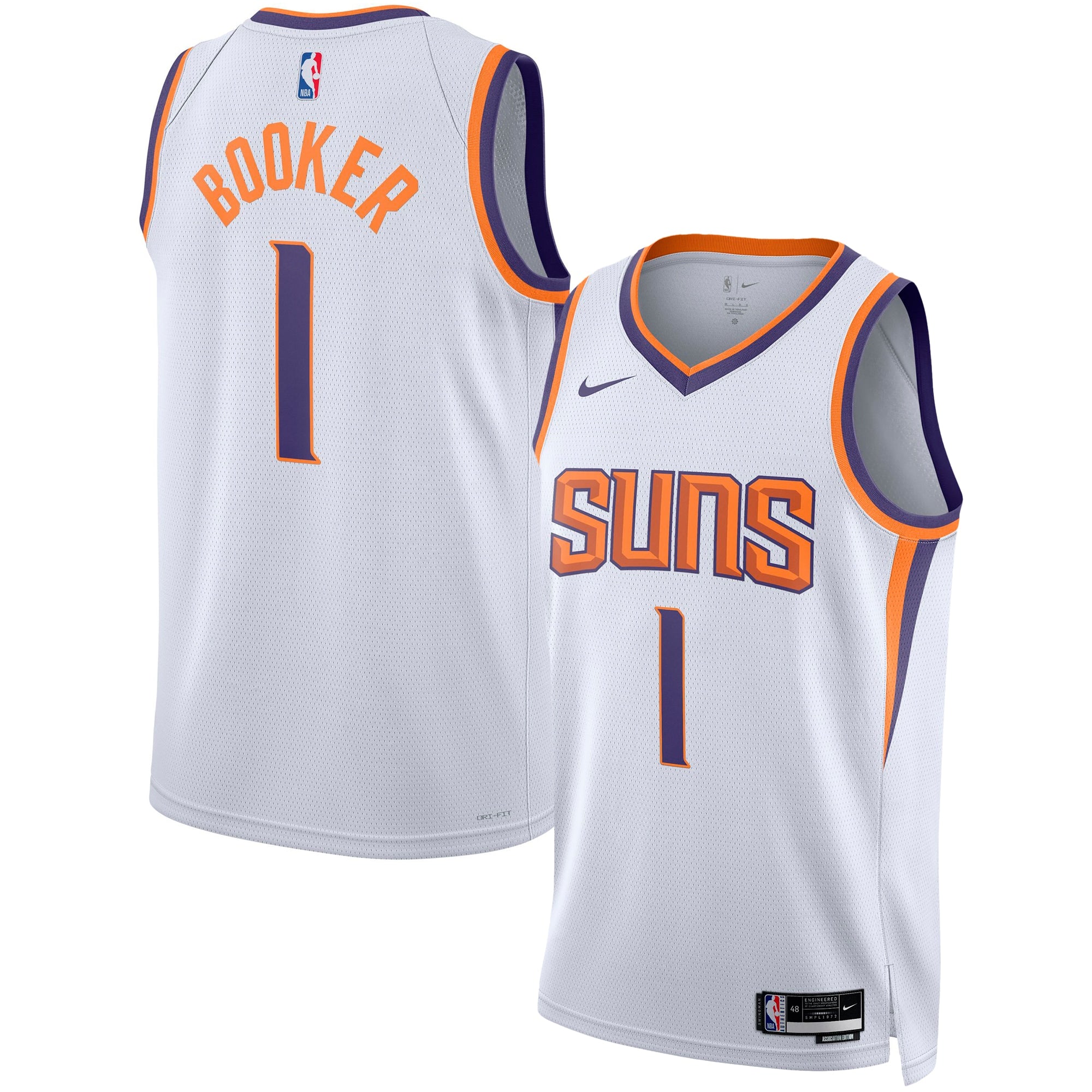 Devin Booker Phoenix Suns Nike Unisex Swingman Jersey - Icon Edition - Purple/White