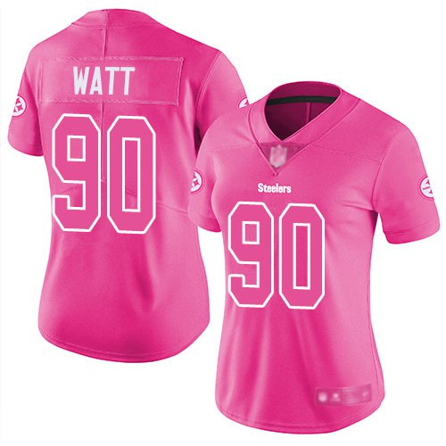 T.J. Watt Pittsburgh Steelers Nike Women's Fashion Game Jersey - Pink