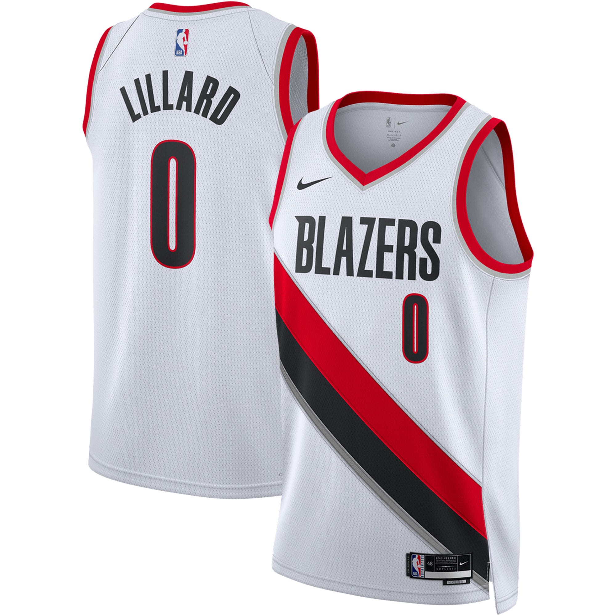 Damian Lillard Portland Trail Blazers Nike Unisex Swingman Jersey - Icon Edition - Black/White