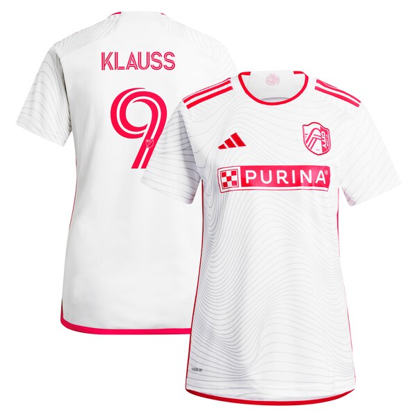 João Klauss St. Louis City SC adidas Women's 2024 The Confluence Kit Replica Player Jersey - White