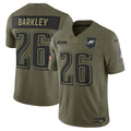 Saquon Barkley Philadelphia Eagles Nike 2025 Salute to Service Limited Jersey - Olive