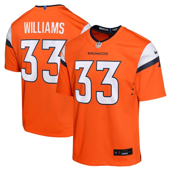 Javonte Williams Denver Broncos Nike Youth Game Jersey - Orange/Navy