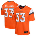 Javonte Williams Denver Broncos Nike Youth Game Jersey - Orange/Navy