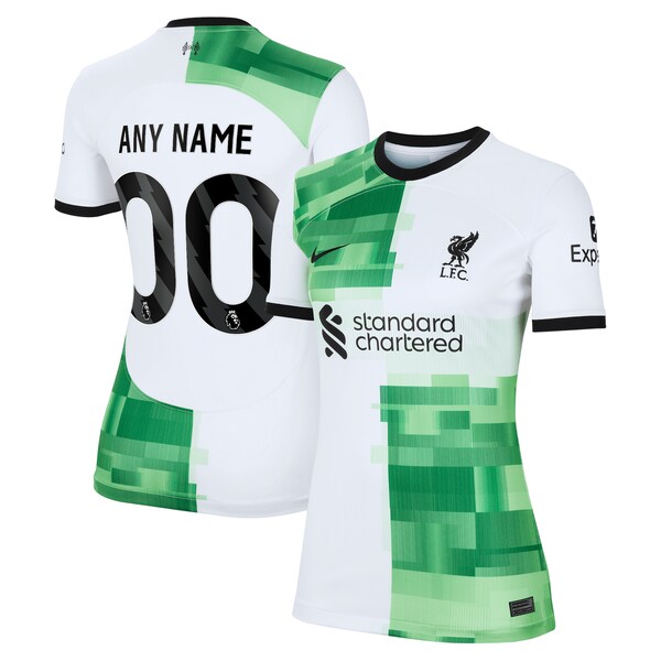 Liverpool Nike Women's 2023/24 Away Replica Custom Jersey - White