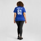 John Michael Schmitz Jr. New York Giants Nike Women's  Game Jersey -  Royal