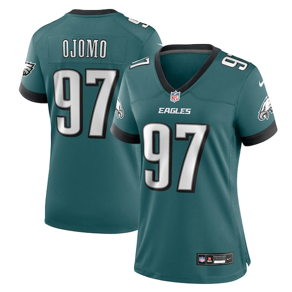 Moro Ojomo Philadelphia Eagles Nike Women's Team Game Jersey - Midnight Green