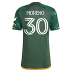 Santiago Moreno Portland Timbers adidas 2024 Portland Plaid Kit Authentic Jersey - Green