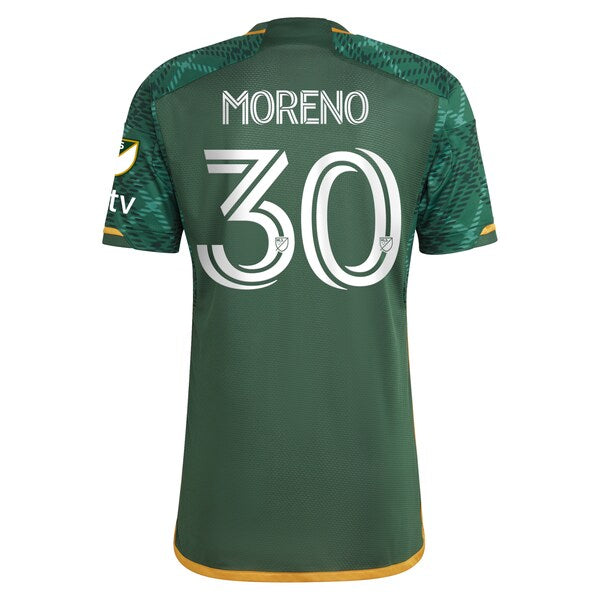 Santiago Moreno Portland Timbers adidas 2024 Portland Plaid Kit Authentic Jersey - Green