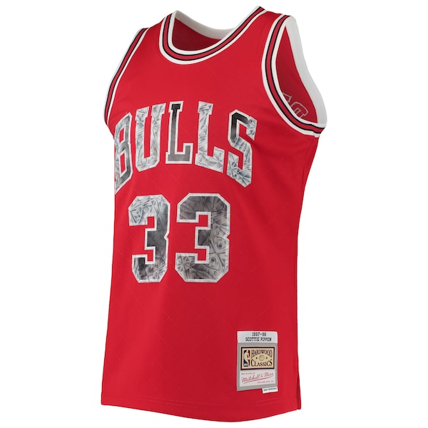Scottie Pippen Chicago Bulls 1997/98 Hardwood Classics NBA 75th Anniversary Diamond Swingman Jersey - Red