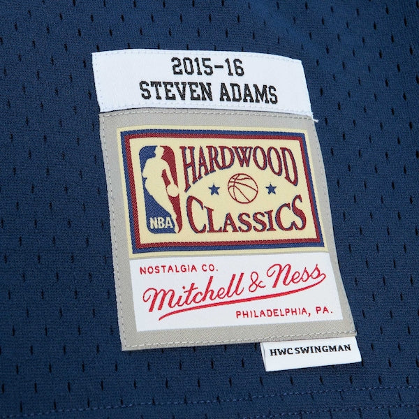 Steven Adams Oklahoma City Thunder  2015/16 Hardwood Classics Alternate Swingman Jersey - Navy