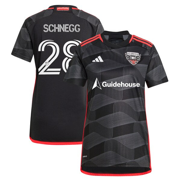 David Schnegg D.C. United adidas Women's 2024 The Icon Kit Replica Player Jersey - Black
