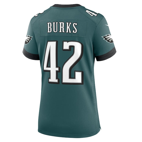 Oren Burks Philadelphia Eagles Nike Women's  Game Jersey - Midnight Green