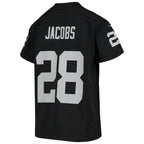 Josh Jacobs Las Vegas Raiders Nike Youth Game Jersey - Black/White