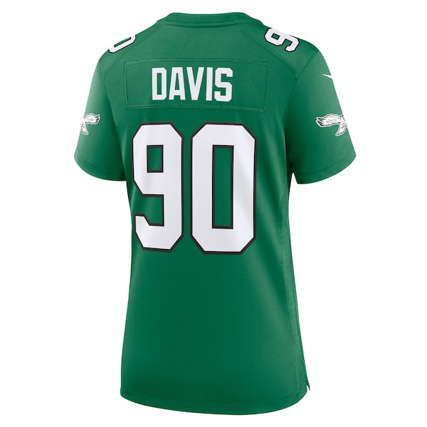 Jordan Davis Philadelphia Eagles Nike Women's Alternate Game Jersey - Kelly Green