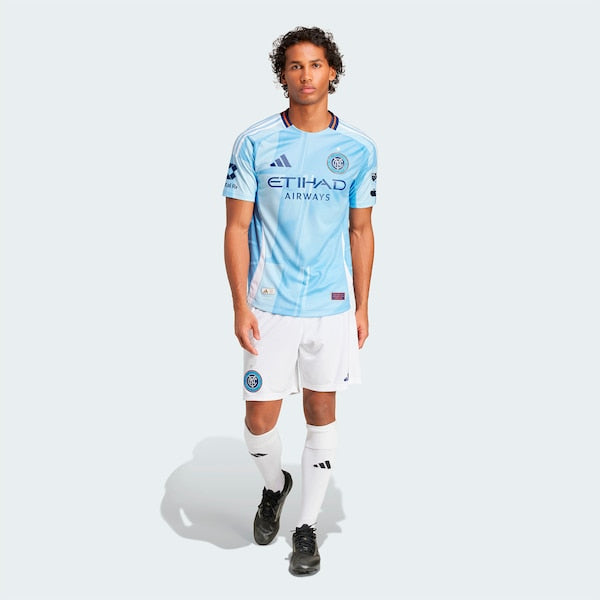New York City FC adidas 2025 The Excelsior Kit Authentic Jersey - Light Blue