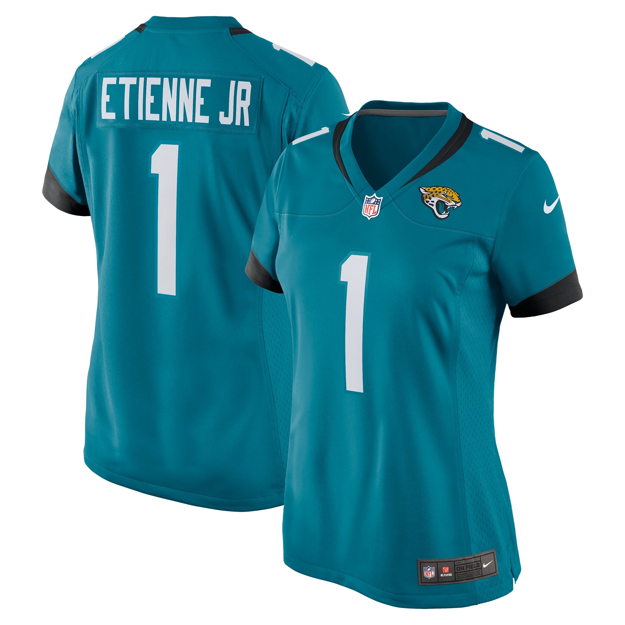 Travis Etienne Jacksonville Jaguars Nike Women's Game Jersey - Black/Teal