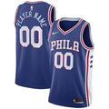Philadelphia 76ers Nike Swingman Custom Jersey Blue - Icon Edition