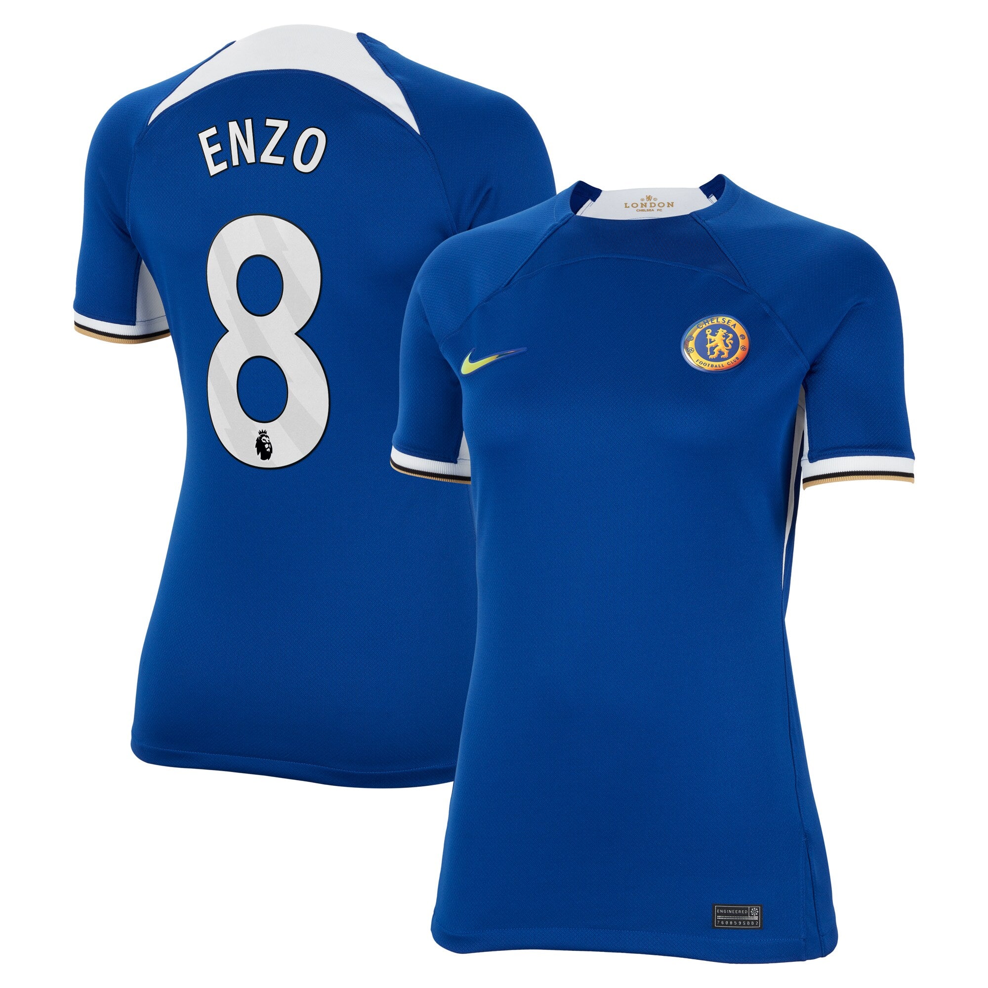 Enzo Fernández Chelsea Nike Women's 2023/24 Away Stadium Replica Player Jersey - Navy/Blue