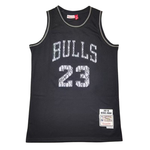 Michael Jordan Chicago Bulls 1997/98 Harwood Classic Throwback Jersey - Black