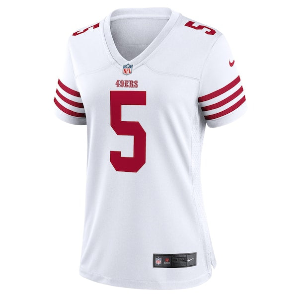 Trey Lance San Francisco 49ers Nike Women's Player Jersey - White/Scarlet