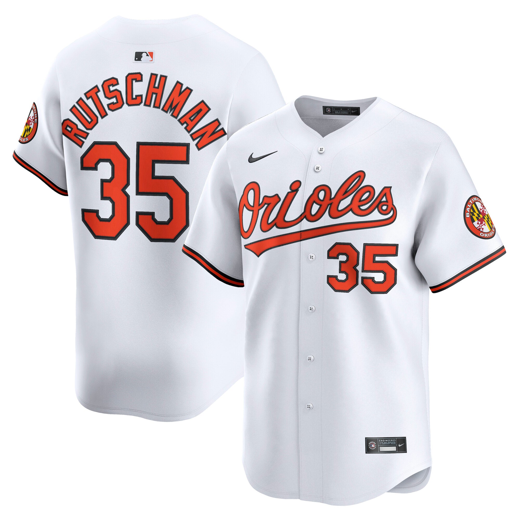 Adley Rutschman Baltimore Orioles Nike Alternate Limited Player Jersey - Black/White