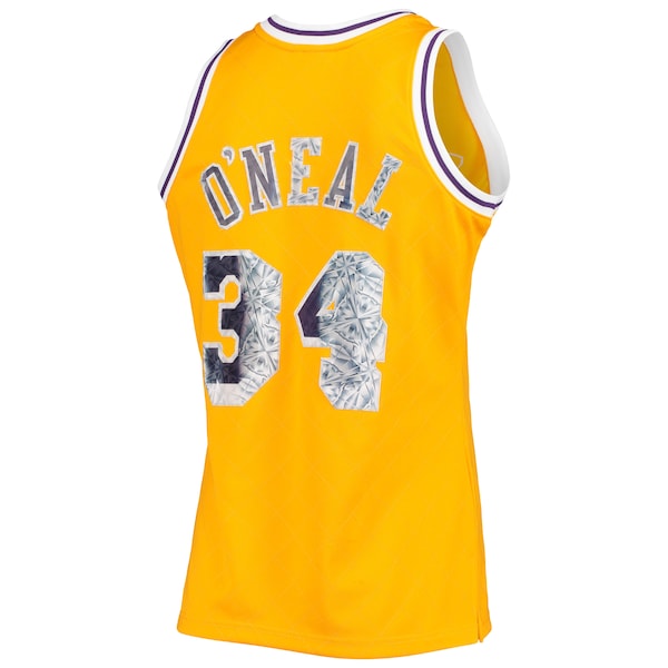 Shaquille O'Neal Los Angeles Lakers 1996-97 Hardwood Classics NBA 75th Anniversary Diamond Swingman Jersey - Gold