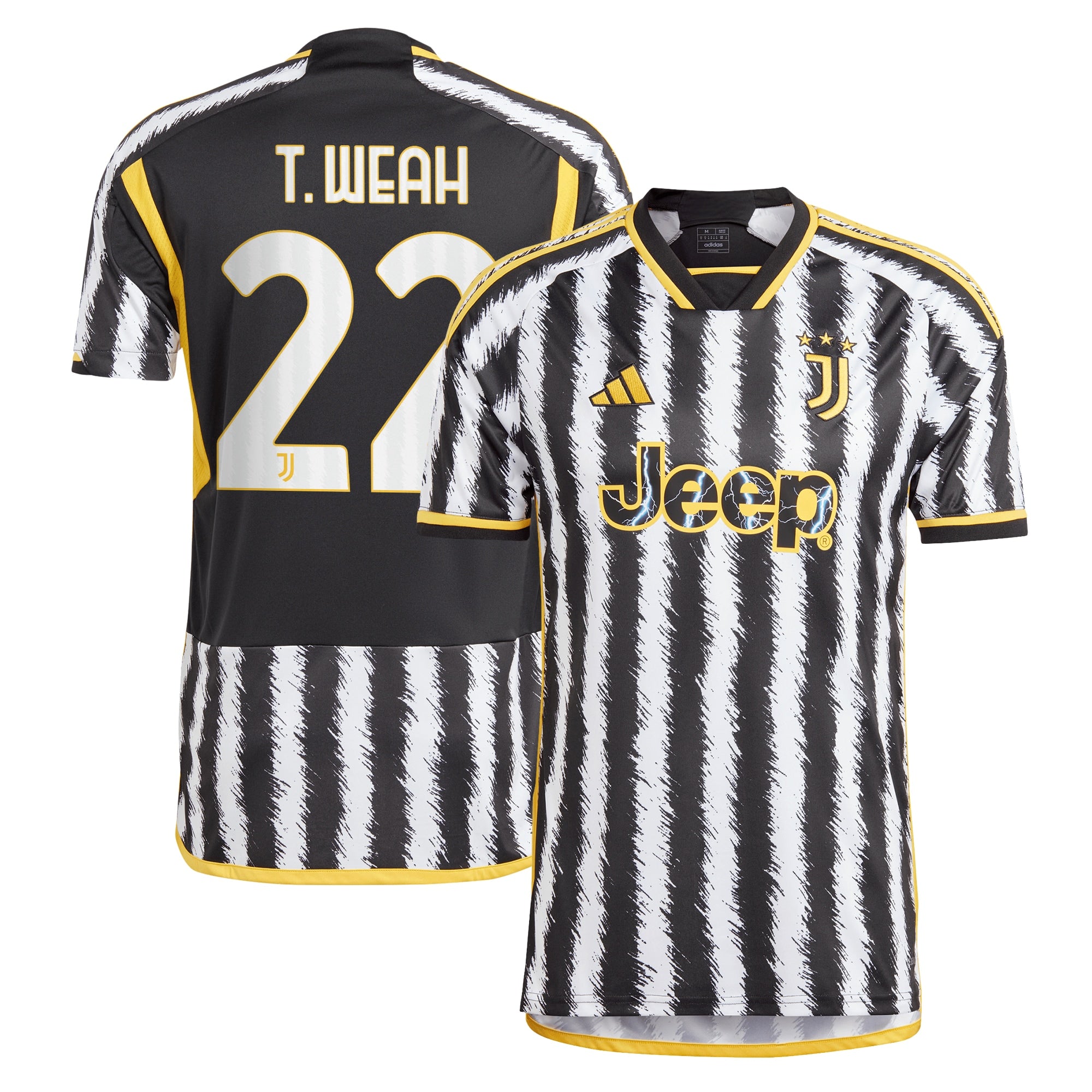 Timothy Weah Juventus adidas 2023/24 Third Replica Player Jersey - Gray/Black/White