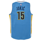 Nikola Jokic Denver Nuggets  Youth 2016/17 Hardwood Classics Swingman Jersey - Light Blue