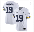 Men's Jordan Brand Bryce Underwood Michigan Wolverines College Football Game Jersey - White