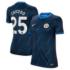 Moisés Caicedo Chelsea Nike Women's 2023/24 Away Stadium Replica Player Jersey - Navy/Blue