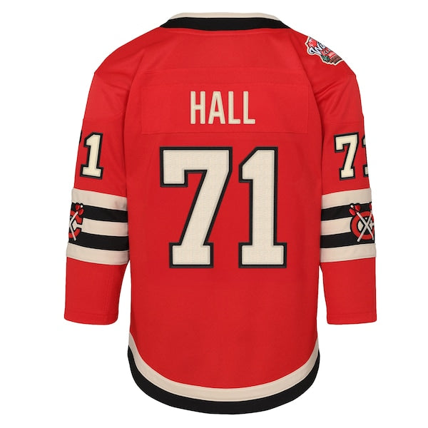 Taylor Hall Chicago Blackhawks Youth 2025 NHL Winter Classic Premier Player Jersey - Red