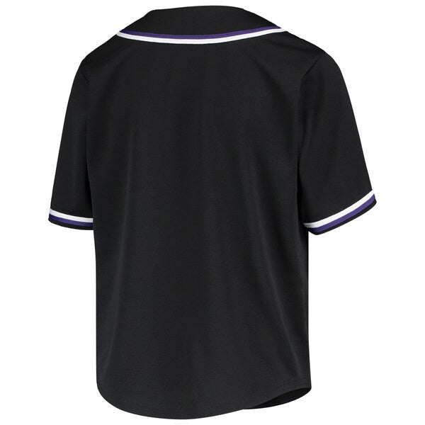 Youth Black Colorado Rockies MLB Team Jersey