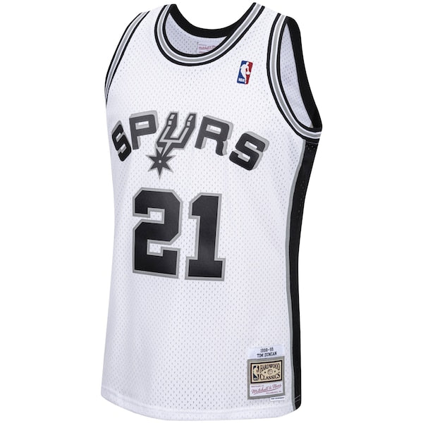 Tim Duncan San Antonio Spurs 1998/99 Hardwood Classics Swingman Jersey - White