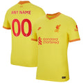 Liverpool Nike 2021/22 Third Vapor Match Custom Jersey - Yellow