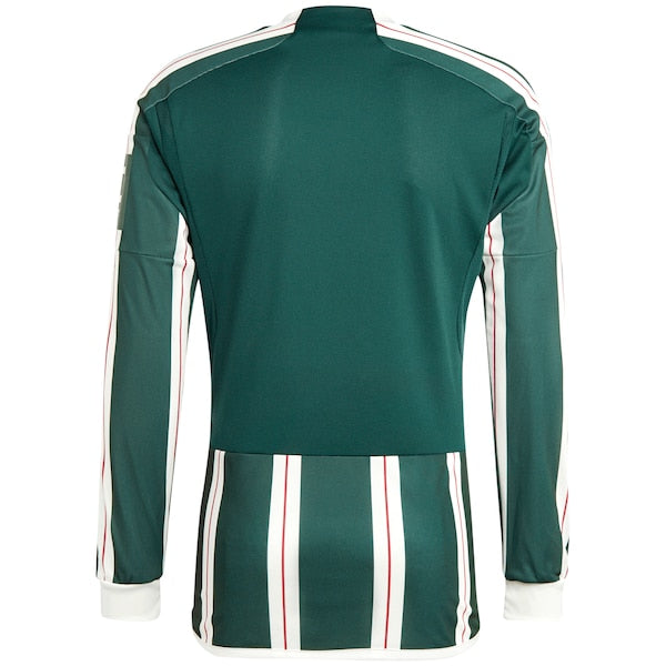 Manchester United adidas 2023/24 Away Long Sleeve Replica Jersey - Green
