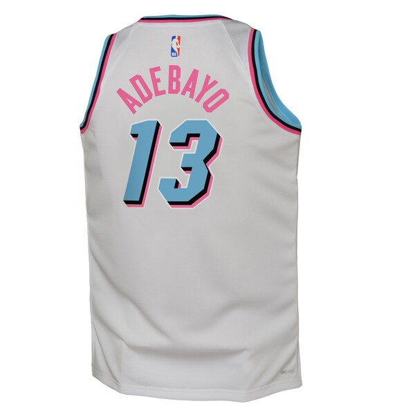 Bam Adebayo Miami Heat Nike Youth 2024/25 Swingman Player Jersey - City Edition - White