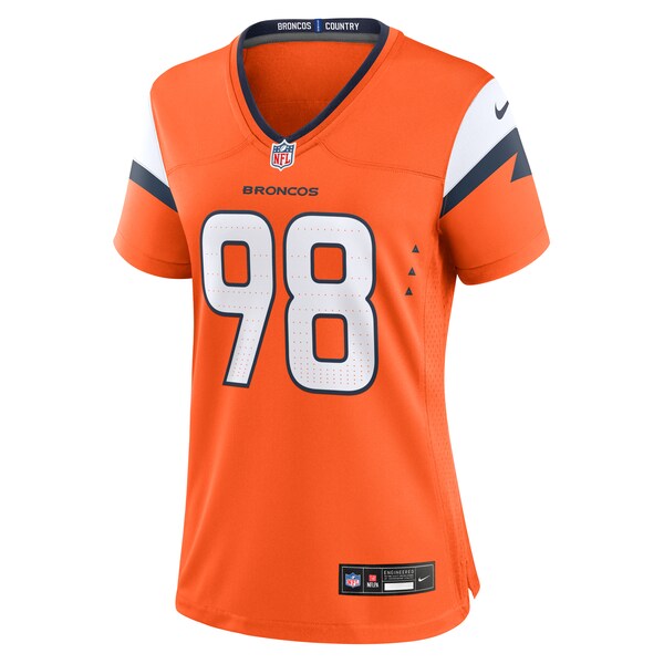 John Franklin-Myers Denver Broncos Nike Women's Team Game Jersey -  Orange