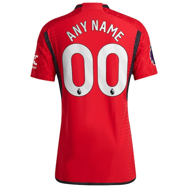Manchester United adidas 2023/24 Home Authentic Custom Jersey - Red