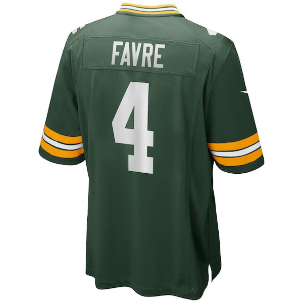 Men's Green Bay Packers Brett Favre Nike Green Game Retired Player Jersey