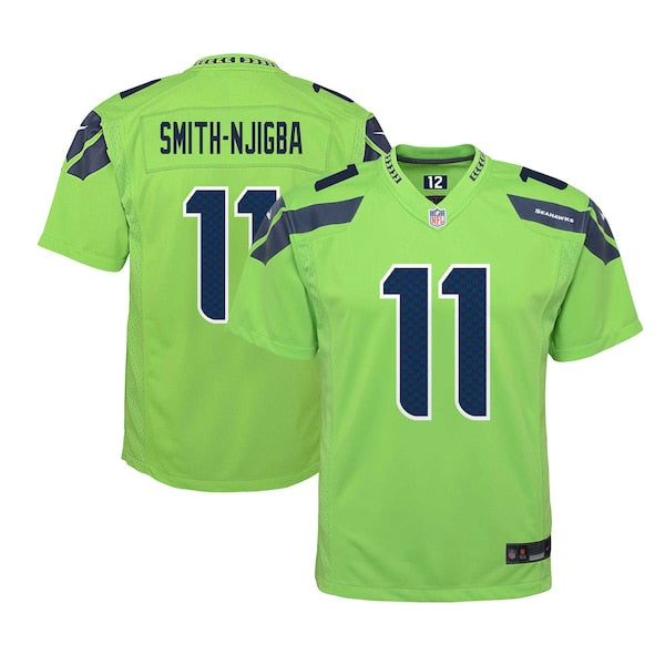 Jaxon Smith-Njigba Seattle Seahawks Nike Youth Alternate Player Game Jersey - Neon Green