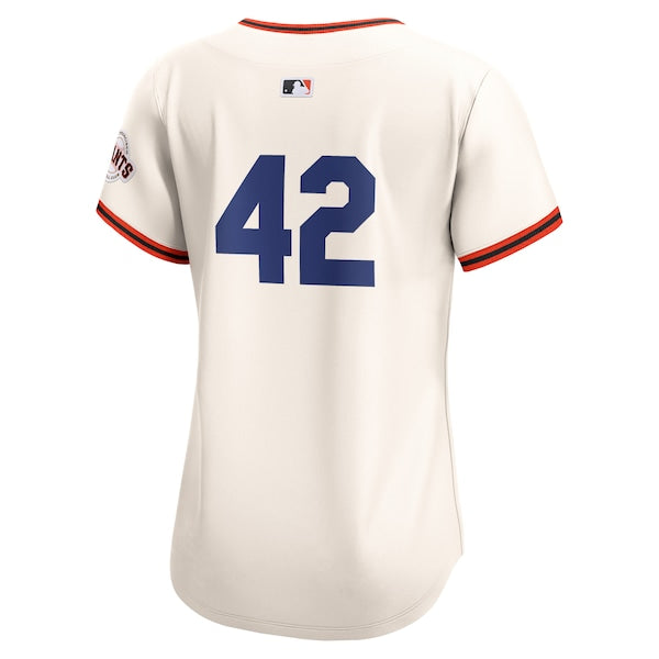San Francisco Giants Nike Women's 2024 Jackie Robinson Day Home Limited Jersey – Cream